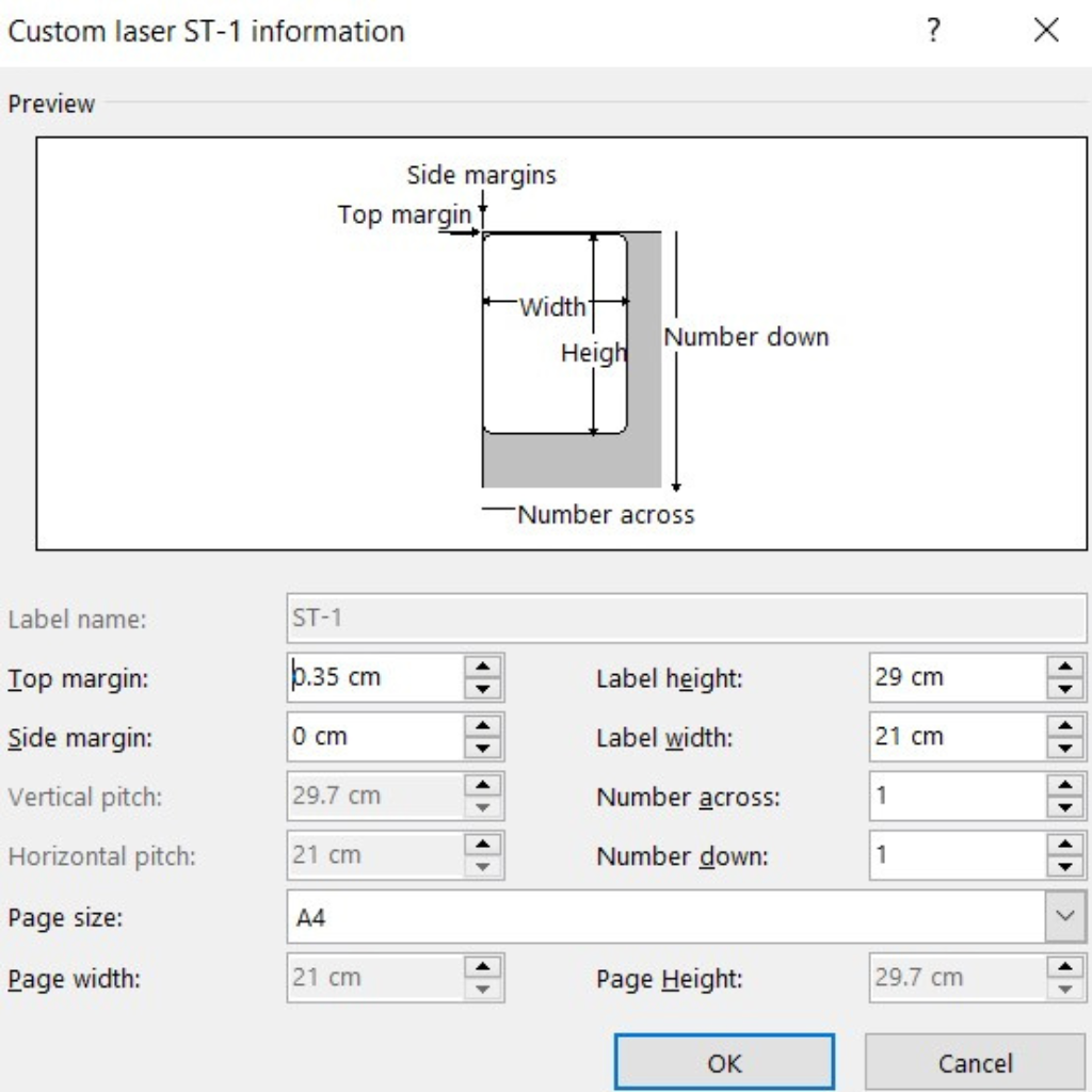 dimensions